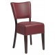 Club Side Chair With Wooden Frame